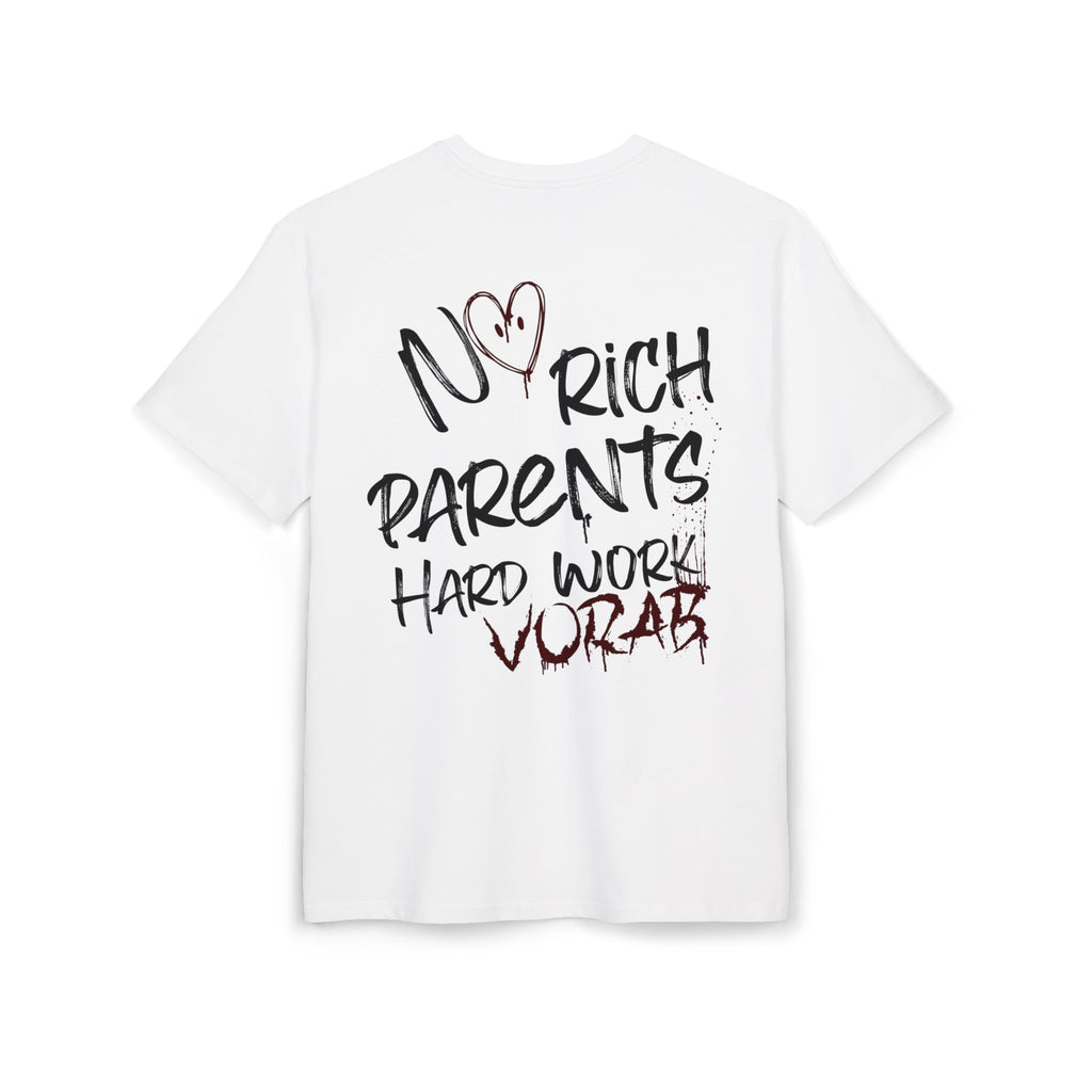 No Rich Parents, Hard Work Attitude Oversize Tee - Urban Style,