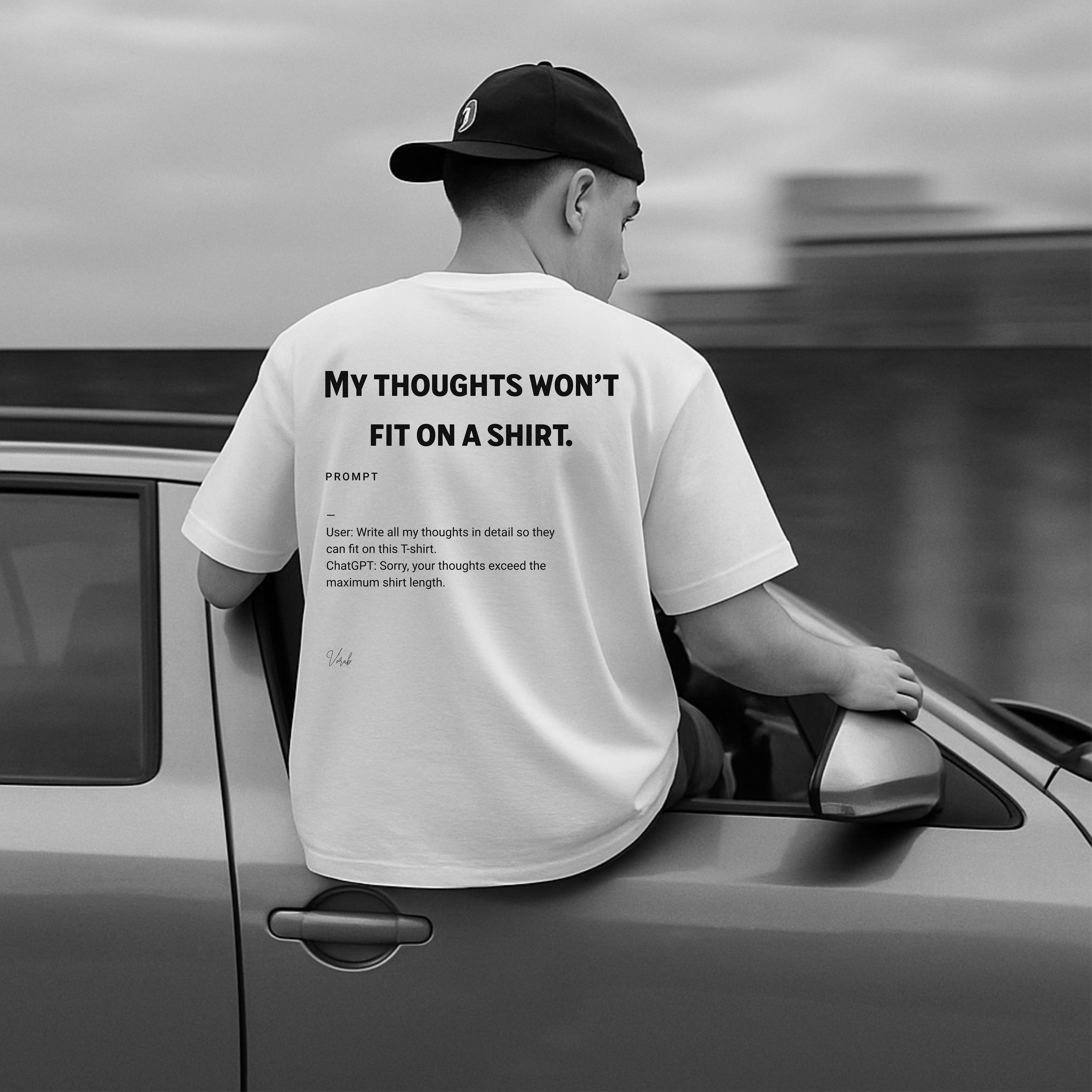 My thoughts - Cool Quote Urban Style Unisex Heavy T-Shirt